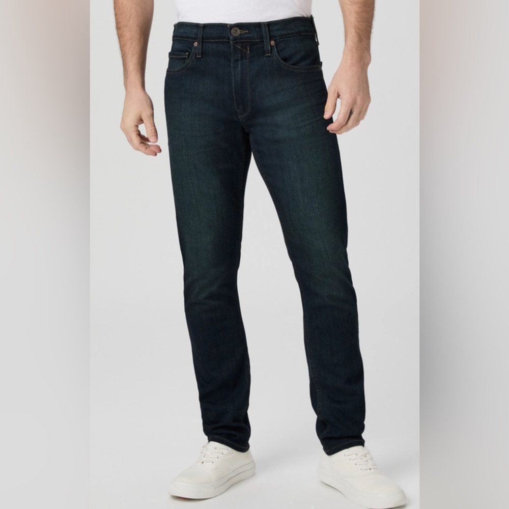 PAIGE Men's Deep Indigo Lennox Slim Jeans sz 33